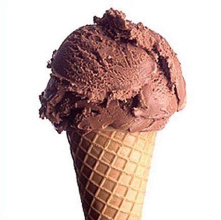 шоколадное или сливочное мороженое