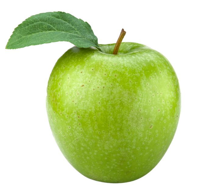 зеленое или красное яблоко