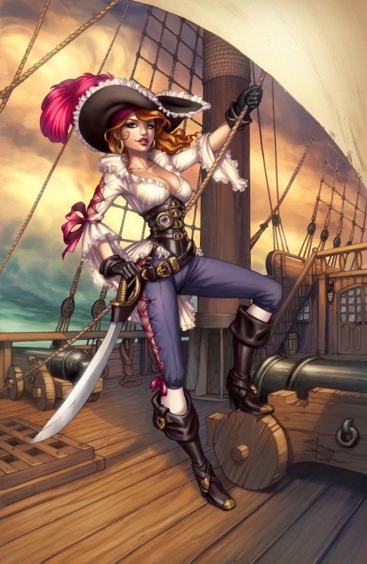 девушка пиратка картинка