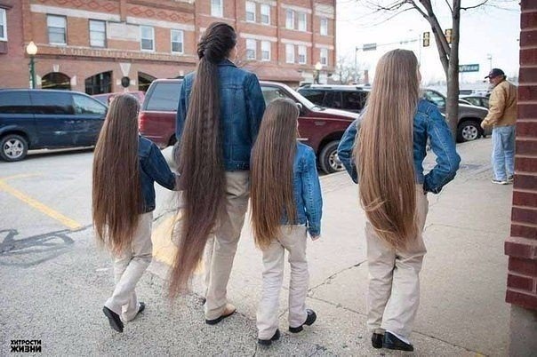 длинные волосы у девушек